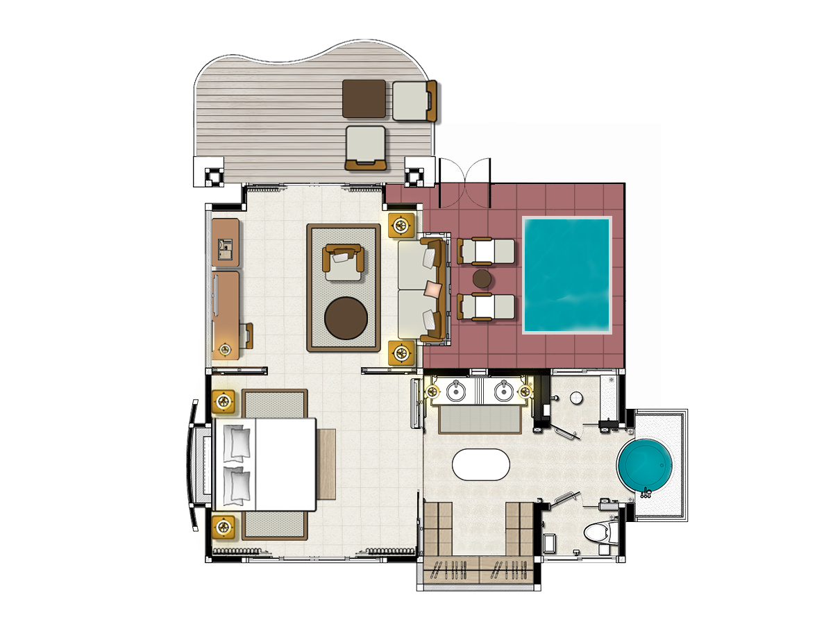 Вилла Делюкс с садом и небольшим бассейном