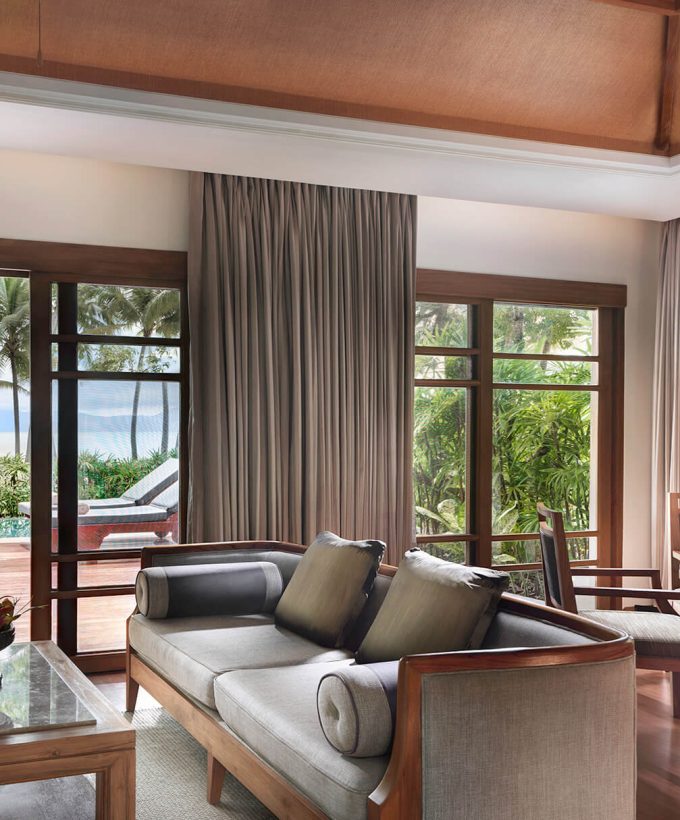 Grande Villa Deluxe à deux chambres en front de mer avec piscine privative