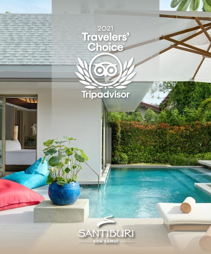 Santiburi Koh Samui has been recognized as a 2021 Travelers’ Choice award by TripAdvisor.