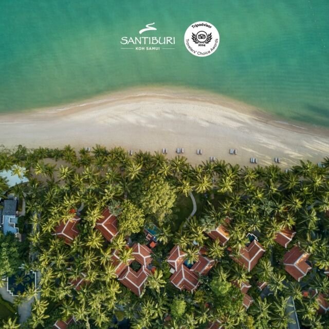 We are pleased to share that we have been awarded the TripAdvisor Travelers' Choice Award, a recognition of our dedication to excellence in hospitality.⁠
⁠
This award underscores our commitment to providing an unmatched luxury experience. We are grateful for your support and look forward to welcoming you back for another exquisite stay.⁠
⁠
#SantiburiKohSamui #สันติบุรีเกาะสมุย