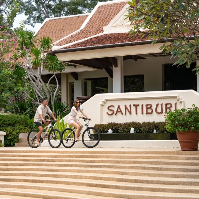 Pedal through paradise—take in the vibrant neighbourhood and feel the tropical breeze as you explore your surroundings on two wheels.⁠
⁠
Reach out to our team to learn more about our activities.⁠
⁠
#SantiburiKohSamui #สันติบุรีเกาะสมุย