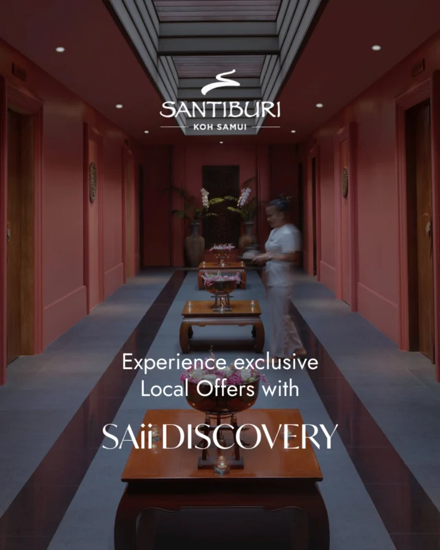 Treat yourself to a little extra calm. 🌿⁠
With SAii DISCOVERY, enjoy a complimentary 30-minute foot massage or body scrub during your stay at Santiburi Koh Samui — a simple ritual that feels like pure island restoration.⁠
⁠
Because every moment of your escape should help you unwind just a bit more.⁠
⁠
Sign up or learn more via the link in our bio.⁠
⁠
#SantiburiKohSamui #สันติบุรีเกาะสมุย #SAiiDISCOVERY #GHADISCOVERY #RewardingLifesJourney