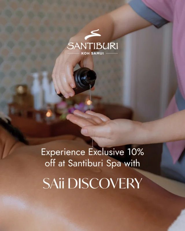 Rejuvenation feels even better with rewards. ✨⁠
⁠
GHA DISCOVERY Silver and Gold members enjoy 10% off all à la carte treatments at Santiburi Spa, from soothing massages to revitalising rituals designed to bring balance back to body and mind.⁠
⁠
Unwind, refresh, and make every stay more rewarding. ⁠
⁠
Learn more via the link in our bio.⁠
⁠
#SantiburiKohSamui #สันติบุรีเกาะสมุย #SantiburiSpa #GHADISCOVERY #SAiiDISCOVERY