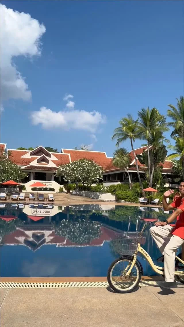 Kring Kring Kring!⁠
⁠
That’s the sound of refreshment coming your way. The Pool House Express is officially on the move—delivering ice-cold drinks straight to your sun lounger.⁠
⁠
What can we bring you today? 🍹⁠
⁠
#SantiburiKohSamui #สันติบุรีเกาะสมุย #SAiiDISCOVERY #kohsamuihotels