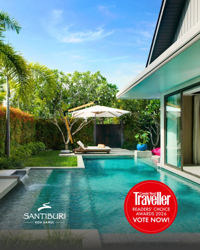 We’re honoured to be nominated once again in the Condé Nast Traveller Readers’ Choice Awards 2026, following last year’s recognition among the Top 15 Resorts in Thailand.⁠
⁠
Thank you to every guest who has made Santiburi Koh Samui part of their travels. If you’ve enjoyed your time with us, we would be grateful for your support this year.⁠
⁠
To vote, head to the link in our bio, select the hotel category, and search for Santiburi Koh Samui before voting closes on 30 June. 🌴⁠
⁠
⁠
#SantiburiKohSamui #สันติบุรีเกาะสมุย #SAiiDISCOVERY #CondeNastTraveller⁠