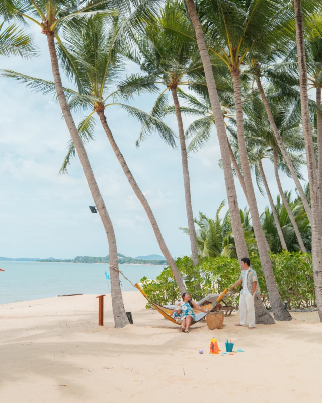 Family time feels better by the sea.⁠
⁠
With hammock breaks under the palms to sandcastle moments on the beach, Santiburi brings family holidays to life in Koh Samui.⁠
⁠
Take a look at our Family Special — link in bio ⁠
⁠
Photo courtesy of @raochoptiew⁠
⁠
#SantiburiKohSamui #สันติบุรีเกาะสมุย #SAiiDISCOVERY ⁠