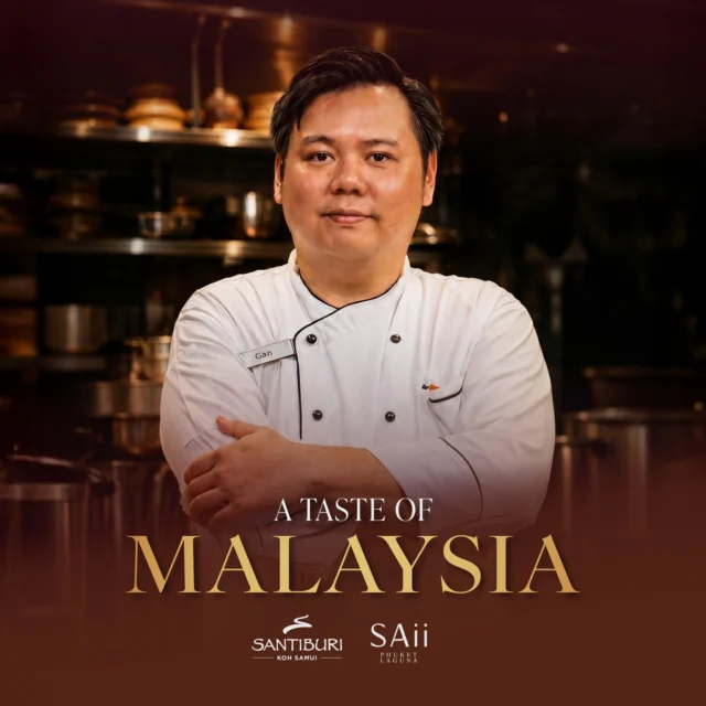Embark on a Southeast Asian culinary journey as Chef Gan Wei Liong brings the bold, aromatic flavours of Malaysian Chinese cuisine to The Beach House at Santiburi Koh Samui.⁠
⁠
From rich coconut curries to smoky grilled seafood and spice-led Malaysian classics, discover a limited-time menu inspired by Malay, Chinese, Indian, and Borneo culinary traditions.⁠
⁠
⁠
Signature Menu starts from THB 550++ per dish⁠
25 – 30 September 2026⁠
6:00 PM – 10:00 PM⁠
The Beach House, Santiburi Koh Samui⁠
⁠
⁠
Exclusive collaboration. ⁠
Limited seats available.⁠
⁠
⁠
Reservations: +66-7742-5031 | fb@santiburisamui.com⁠
⁠
⁠
#SantiburiKohSamui #สันติบุรีเกาะสมุย #SAiiDISCOVERY ⁠#TheBeachHouseSantiburi