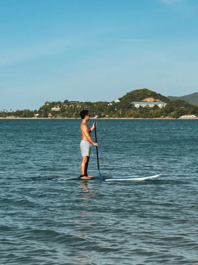 SUP boarding is one of the simplest ways to enjoy Koh Samui at a slower pace. 🌊⁠
⁠
Powered by nothing but your own movement, it’s a quieter way to explore the coast while keeping the experience light on the environment.⁠
⁠
Try it during your stay.⁠
⁠
Photo courtesy of @go.wayfinder⁠
⁠
#SantiburiKohSamui #สันติบุรีเกาะสมุย #SAiiDISCOVERY #SustainabilityJourney⁠